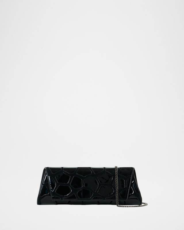 Anouk Patchwork Small Trapezoid Clutch Bag